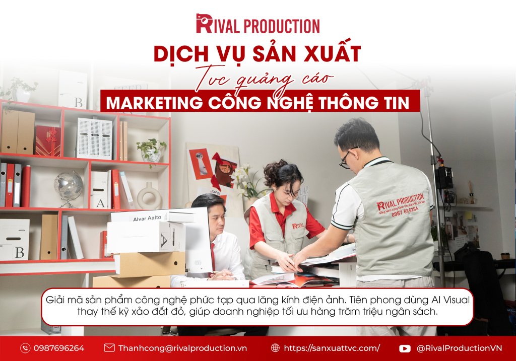 Dịch vụ sản xuất làm TVC quảng cáo marketing công nghệ thông tin