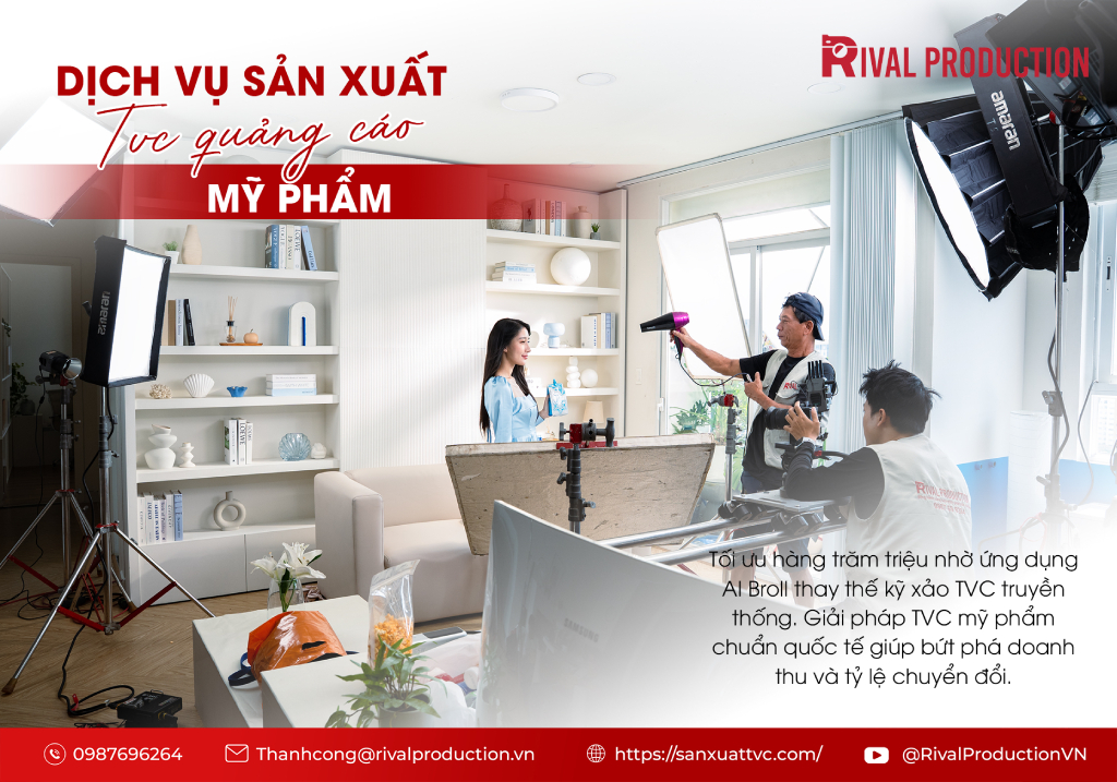Dịch vụ sản xuất làm TVC quảng cáo mỹ phẩm