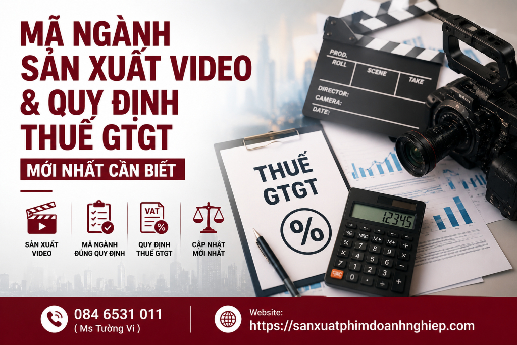 Mã Ngành Sản Xuất Video & Quy Định Thuế GTGT Mới Nhất Cần Biết