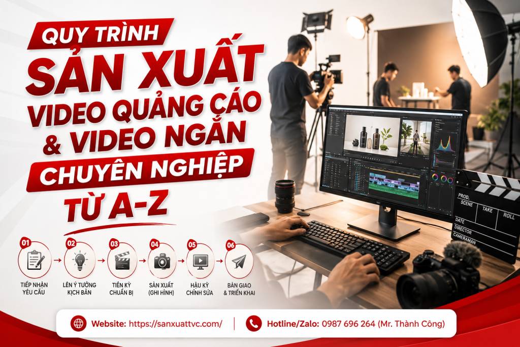 Quy Trình Sản Xuất Video Quảng Cáo & Video Ngắn Chuyên Nghiệp Từ A-Z