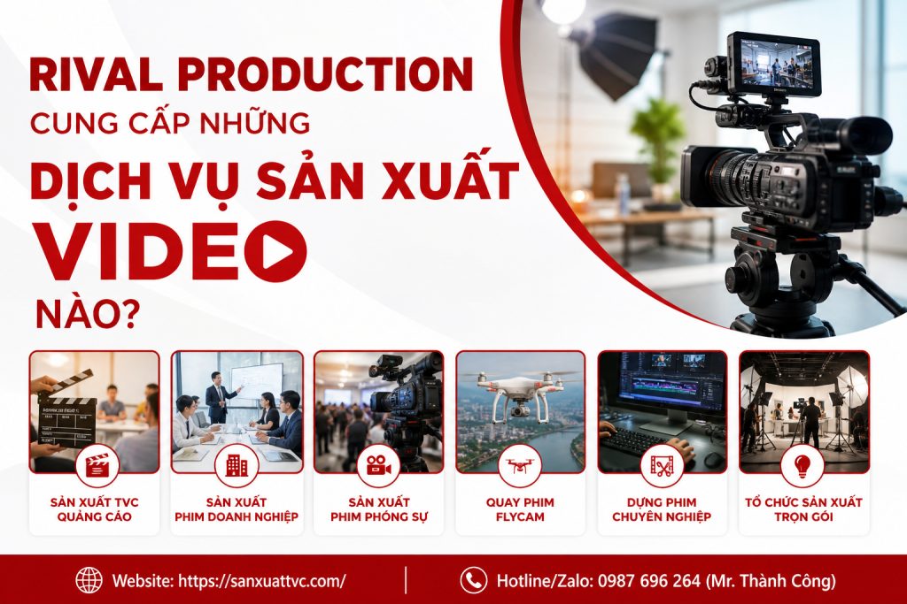 Rival Production cung cấp những dịch vụ sản xuất video nào?