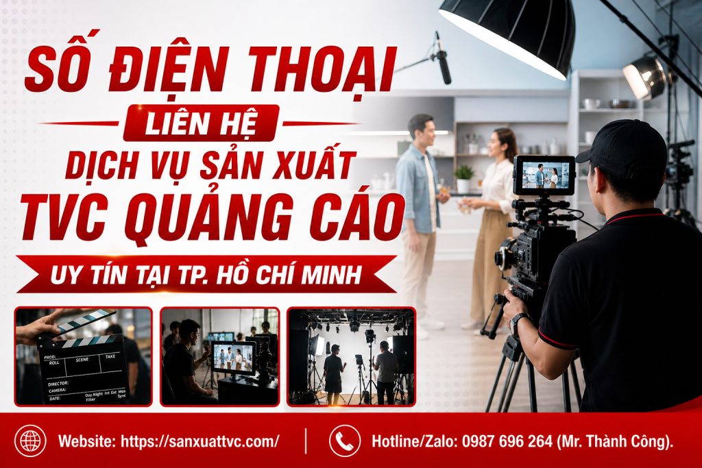 Số điện thoại liên hệ dịch vụ sản xuất TVC quảng cáo uy tín tại TP. Hồ Chí Minh