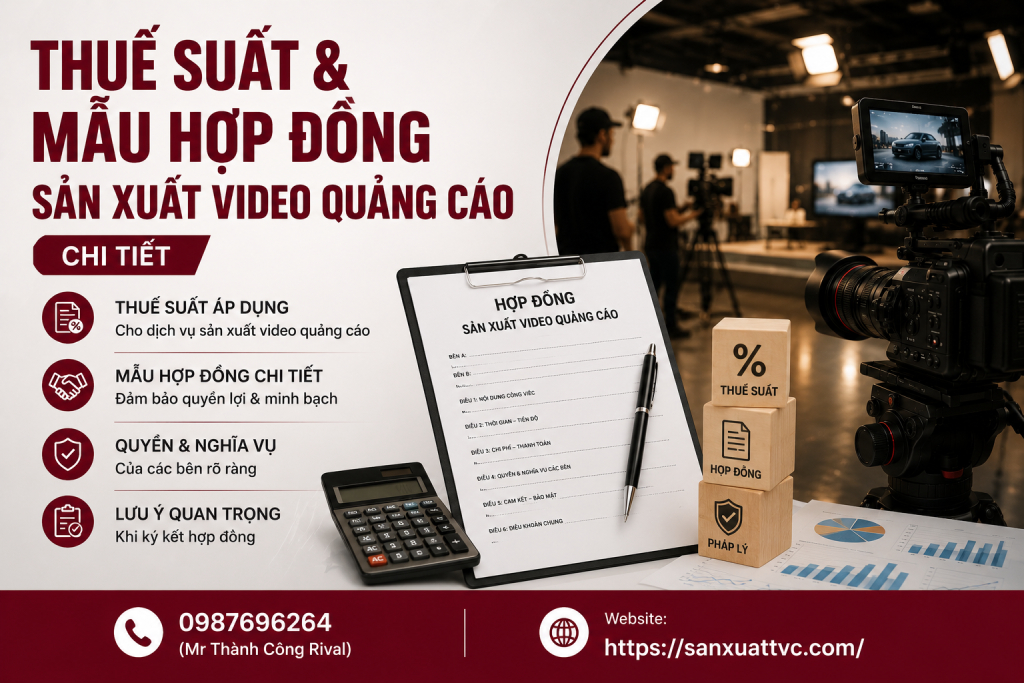 Thuế Suất & Mẫu Hợp Đồng Sản Xuất Video Quảng Cáo Chi Tiết Mới Nhất
