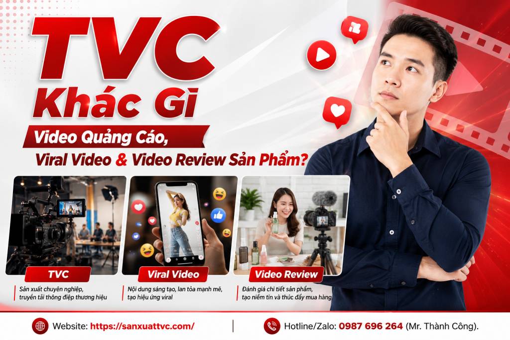 TVC Khác Gì Video Quảng Cáo, Viral Video & Video Review Sản Phẩm