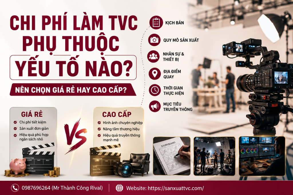 Chi Phí Làm TVC Phụ Thuộc Yếu Tố Nào?