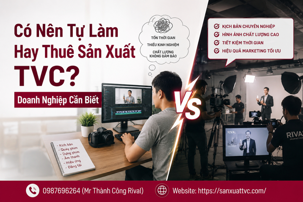Có Nên Tự Làm Hay Thuê Sản Xuất TVC? Doanh Nghiệp Cần Biết