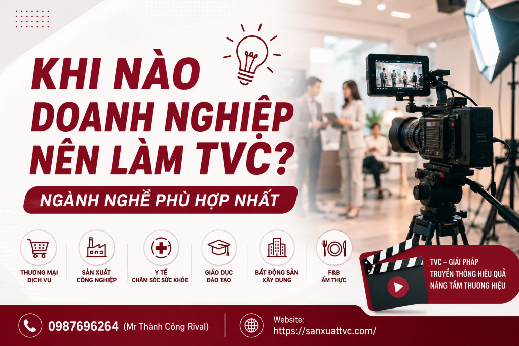 Khi Nào Doanh Nghiệp Nên Làm TVC? Ngành Nghề Phù Hợp Nhất