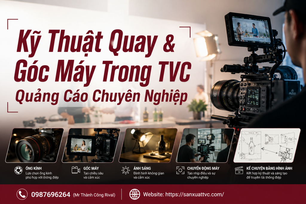 Kỹ Thuật Quay & Góc Máy Trong TVC Quảng Cáo Chuyên Nghiệp