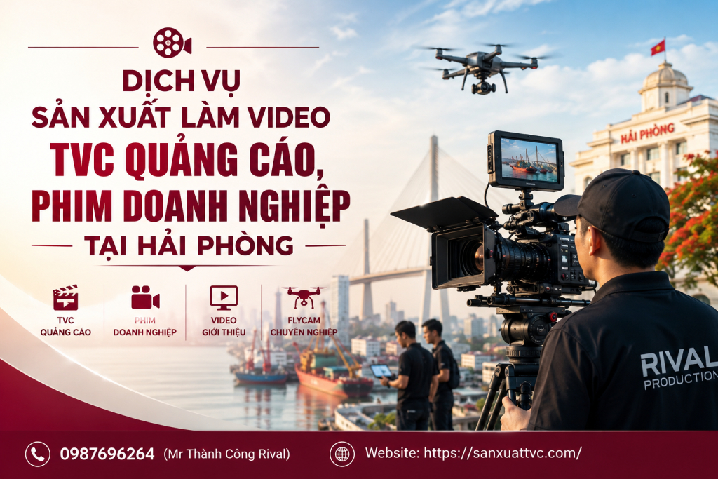 Dịch vụ sản xuất làm video TVC quảng cáo, phim doanh nghiệp tại Hải Phòng