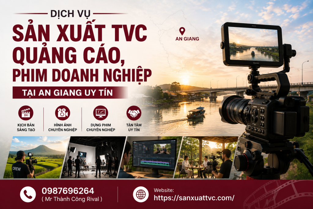 Dịch vụ sản xuất TVC quảng cáo, phim doanh nghiệp tại An Giang