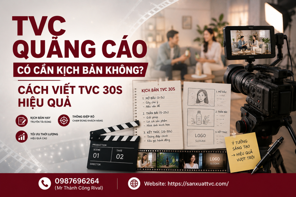 TVC Quảng Cáo Có Cần Kịch Bản Không? Cách Viết TVC 30s Hiệu Quả