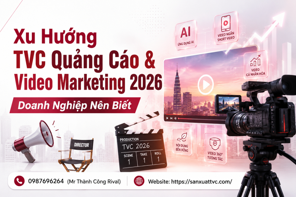 Xu Hướng TVC Quảng Cáo & Video Marketing 2026 Doanh Nghiệp Nên Biết