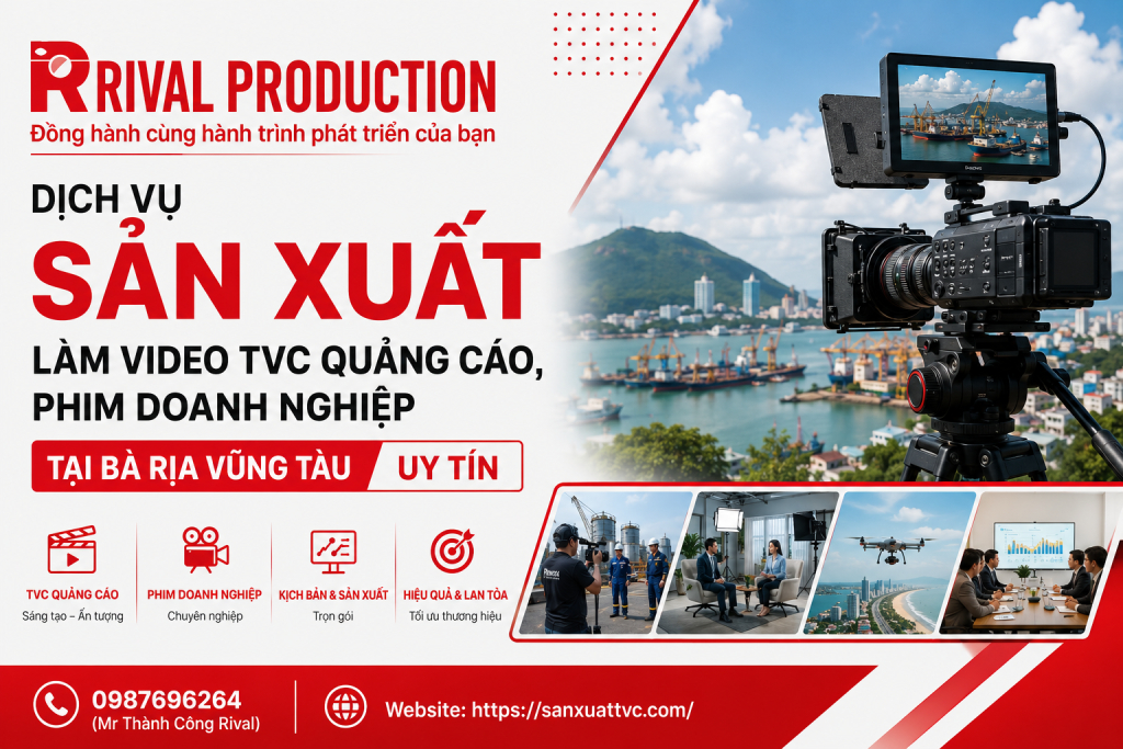 sản xuất làm video TVC quảng cáo, phim doanh nghiệp tại Bà Rịa Vũng Tàu