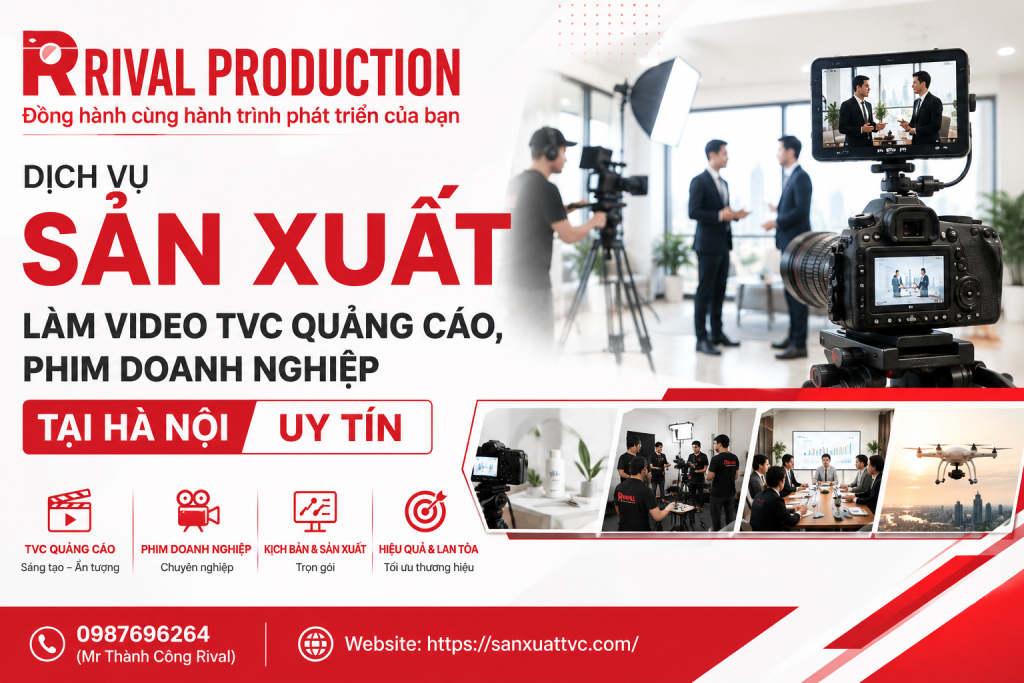 Dịch vụ sản xuất làm video TVC quảng cáo, phim doanh nghiệp tại Hà Nội